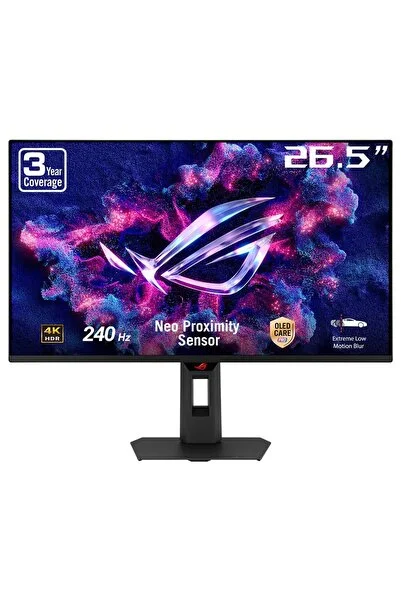 ASUS ROG Strix OLED XG27UQDMS 26.5 inç 240Hz 0.03ms 4K UHD Adaptive Sync Tandem QD-OLED Pivot Gaming Monitör