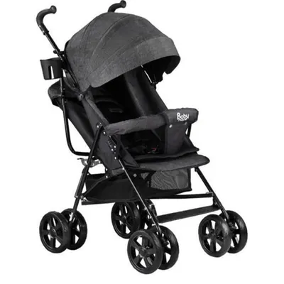 BabyHope SA-7 Baston Puset Bebek Arabası - Kırçıllı Gri
