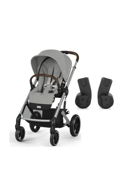 Cybex Balios S Lux Silver | Stone Grey + Ana Kucağı Adaptörü