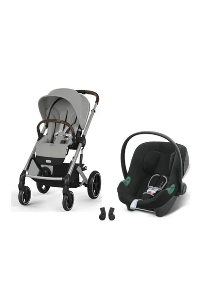 Cybex Balios S Lux Travel Sistem | Silver Stone Grey & Aton Volcano Black