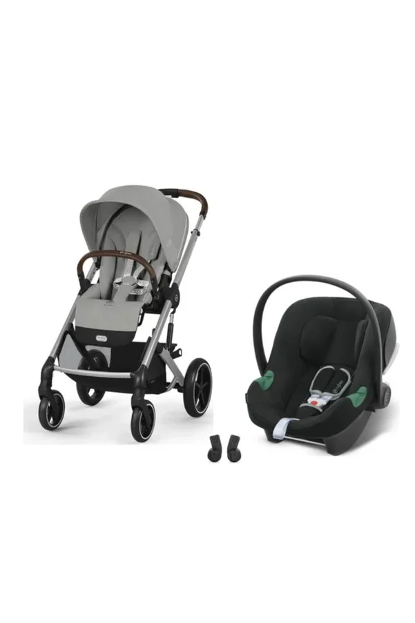 Cybex Balios S Lux Travel Sistem | Silver Stone Grey & Aton Volcano Black