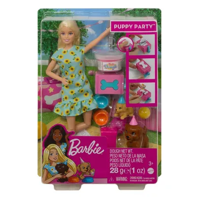 Barbie ve Köpek Partisi Oyun Seti GXV75