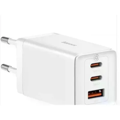Baseus Gan5 Pro 2C+U 65W Beyaz Şarj Cihazı