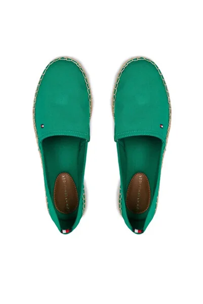 Tommy Hilfiger Basic Flat Kadın Yeşil Espadril
