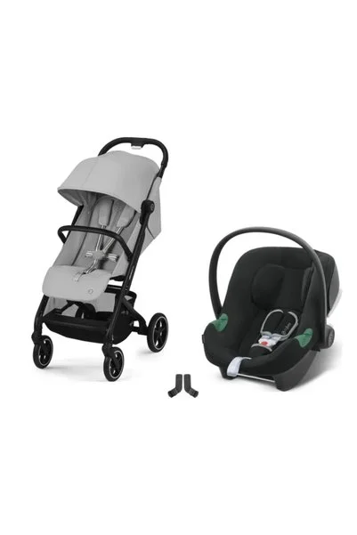 Cybex Beezy Travel Sistem | Fog Grey & Aton Volcano Black