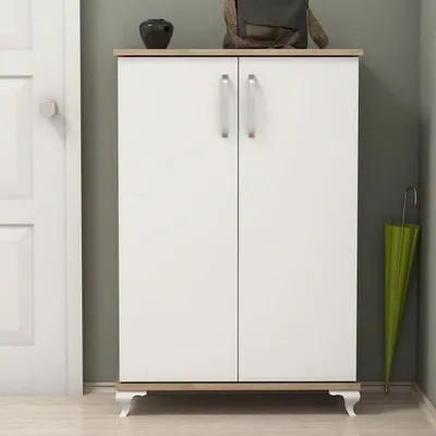 Bimossa R6030 Ceviz Beyaz 100 cm Ayakkabılık