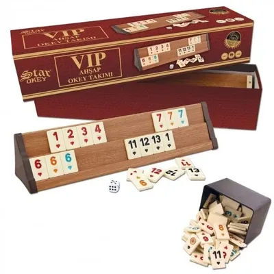 Bisepetim 1010464 Vip Ahşap Açık Renk Okey Takımı
