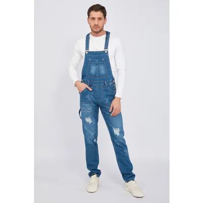 BNY JEANS Erkek Jean Tulum Pantolon Koyu Mavi