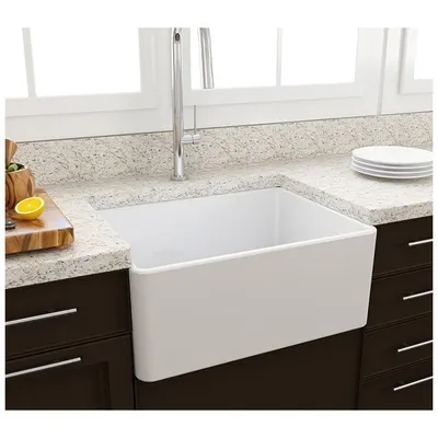 Bocchi Lavello 60 cm Parlak Beyaz Mutfak Evyesi