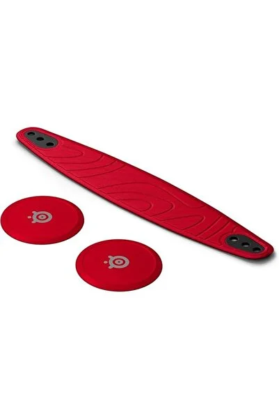 SteelSeries Booster Pack - Nova 7 ve Nova Pro Serisi Uyumlu Kafa Bandı ve Kulaklık Kapakçığı - Cherry Red