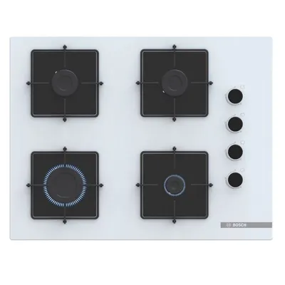 Bosch POP7C2P30O 67 cm Beyaz Cam Ankastre Ocak