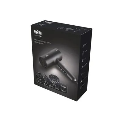 Braun BRHD425E HD 4.2 2100 W Iontec Difüzörlü Siyah Saç Kurutma Makinesi