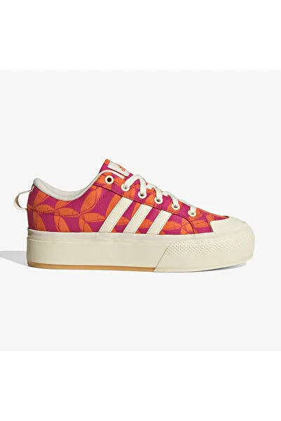 adidas Bravada 2.0 Platform Beyaz - Turuncu Kadın Sneaker Js2854