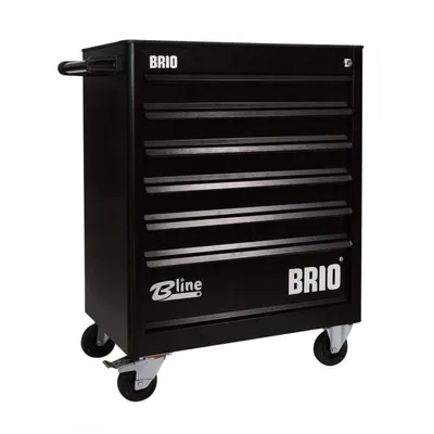 Brio 6 Çekmece Siyah Boş Hareketli Takım Dolabı