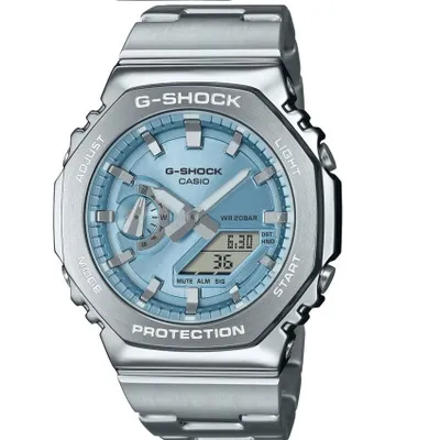 Casio G-Shock GM-2110D-2ADR Açık Mavi Erkek Kol Saati