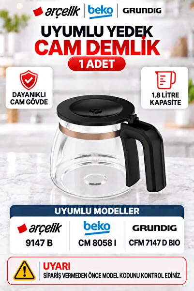Arçelik CFM 9449 S Gurme Otomatik Çay & Filtre Kahve Makinesi DEMLİK - PH