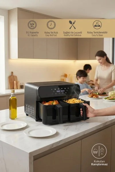 Sinbo Çift Hazneli Airfryer Sco 5062