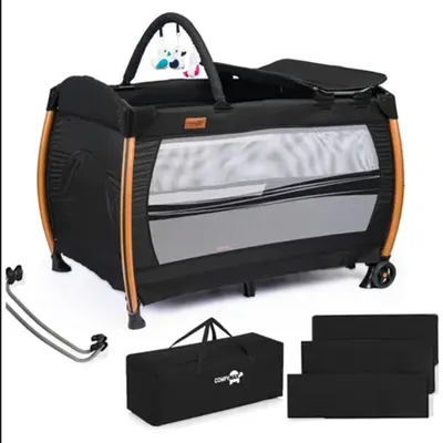 Comfymax 70x110 cm Cosmos Black Power Park Yatak Oyun Parkı