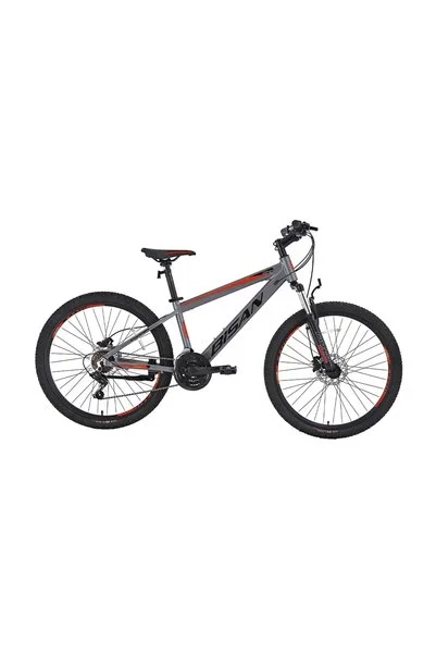 Bisan Cooper 24 HD 24 Jant 21 Vites HD Mat Siyah Turuncu Çocuk Bisikleti 30 Kadro