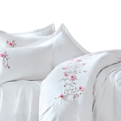 Cotton Box Perla Saten 3D Nakışlı Çift Kişilik Nevresim Takımı
