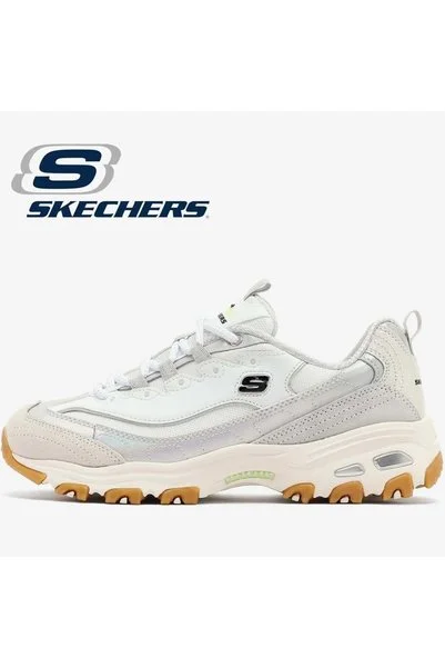 SKECHERS D'lites Dazzling Shine 150556 Unisex Spor Ayakkabı BEYAZ
