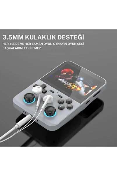 İMEXTECH D007 Plus Android Taşınabilir Retro Ataris Oyun Konsolu 3.5 Inç Ekran 64gb Hafıza 20.000 Oyun