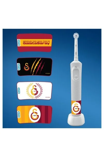 Oral-B D100 Şarjlı Fırça Galatasaray+Gillette Blue3 6'Lı Galatasaray Taraftar Paketi