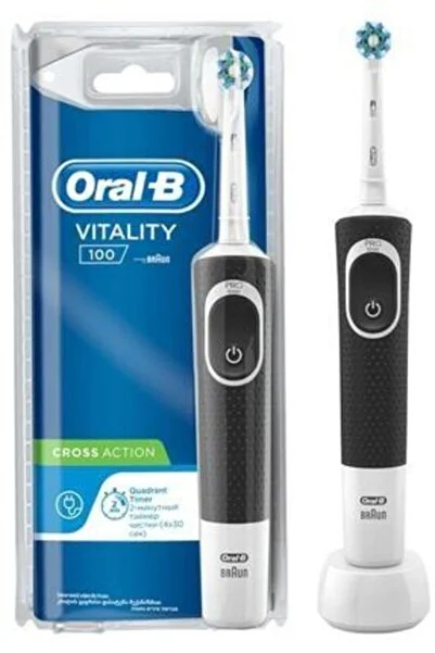 Oral-B D100 Şarjlı Vitality Black Crossaction Diş Fırçası