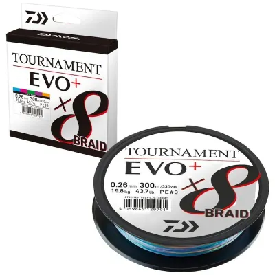 Daiwa Tournament 8b Evo+ Multi Color 300 m Misina