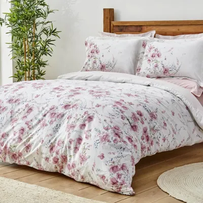 Karaca Home Dalila Pembe %100 Pamuk Çift Kişilik Nevresim Takımı