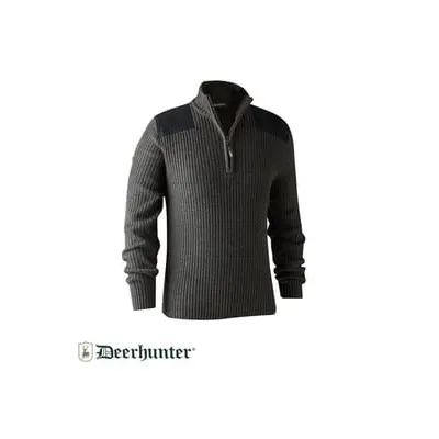 Deerhunter Rogaland Yarım Fermuarlı Yeşil Kazak 2XL