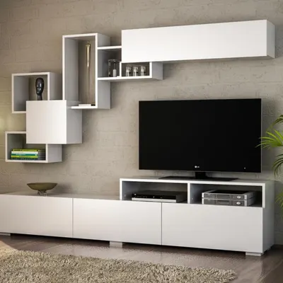 Dekorister Elit Beyaz Tv Ünitesi