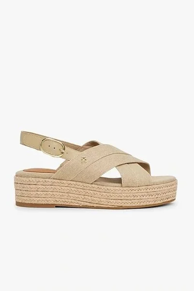 Tommy Hilfiger DENIM ESPADRILLE PLATFORM SANDAL Kadın Sandalet FW0FW08669ACC
