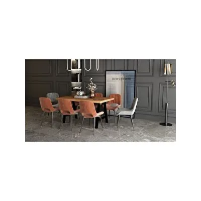 Deryawood Agena 70x100x76 cm Masif Ahşap Mutfak Masası
