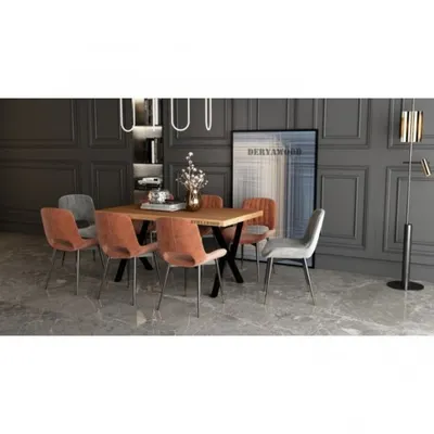 Deryawood Anteres 85x220x76 cm Masif Ahşap Mutfak Masası