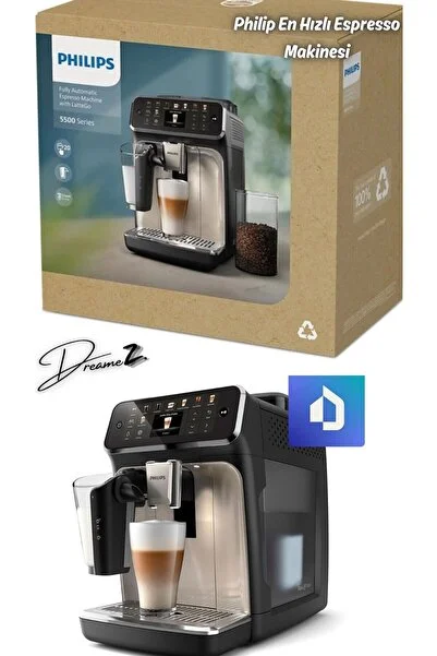 Philips Drmz En Hızlı 5500 Serisi LatteGo 1.8 Litre Tam Otomatik Espresso Makinesi 20 Sıcak+Soğuk,12 Öğütme