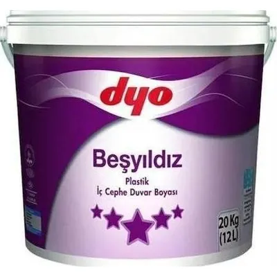 Dyo 20 kg İnci Gri Beşyıldız Plastik İç Cephe Boyası
