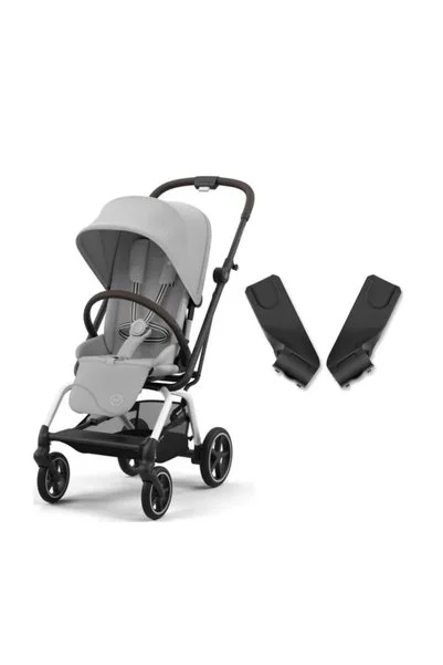 Cybex Eezy S Twist+2 360° | Fog Grey + Ana Kucağı Adaptörü
