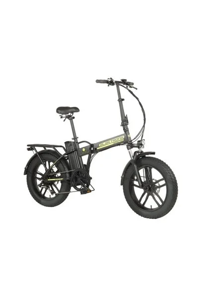Kron Elektron Spectra 20 Jant Katlanabilir 36 Volt 10.4 Ah Elektrikli Fatbike Bisiklet Siyah Sarı