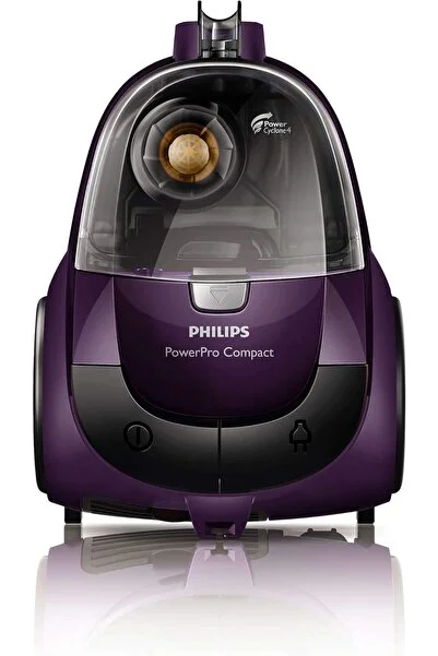 Philips Elvt Yeni SeriPowerPro Compact Torbasız Elektrikli Süpürge, TriActive Başlık, EPA10 Filtre Sistemi, 1.5 L Hacim, Mor [Enerji Sınıfı B]