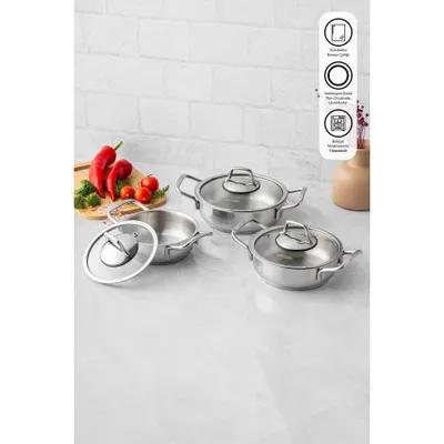 Emsan Demre 6 Parça Çelik Sahan Set
