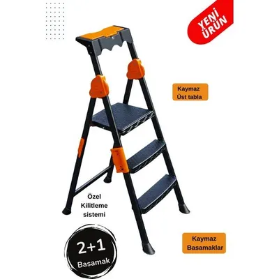 ERTEKPA Mensa Plus 2+1 Basamaklı Metal Merdiven