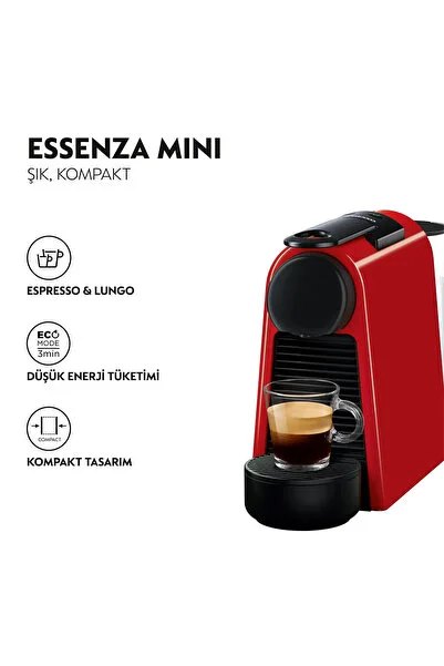 Nespresso Essenza Mini D30 Kırmızı