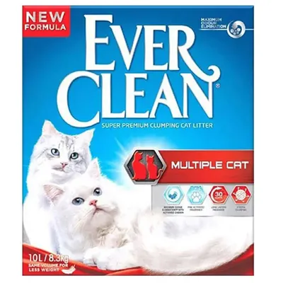 Ever Clean Super Premium Multiple Cat 10 lt İnce Taneli Topaklanan Bentonit Kedi Kumu