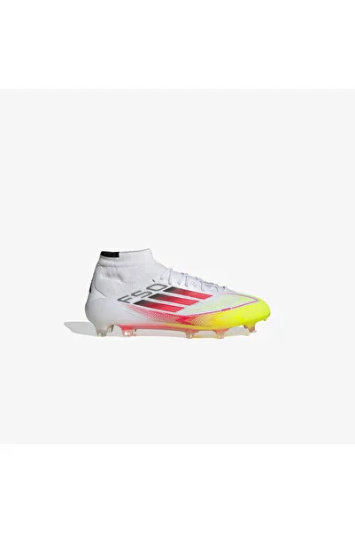 adidas F50 Elite Mid Çocuk Beyaz Çim Saha Kramponu
