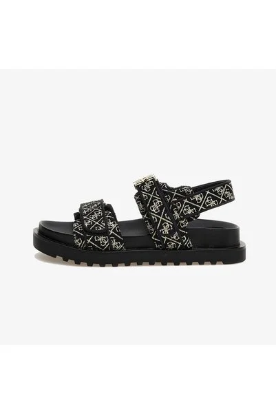 Guess Fabelis Kadın Siyah Keten Sandalet