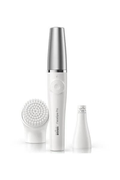 Braun FaceSpa Pro 910 Şarjlı Yüz Epilatörü Beyaz/Gümüş