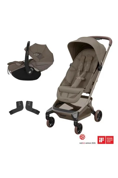 MAXİ-COSİ Fame Cabin-Pebble Slide Pro Led Işıklı Entegre Telefon Şarj Üniteli Bebek Arabası Truffle
