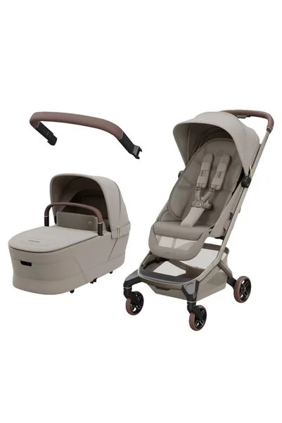 MAXİ-COSİ Fame Cabin Portbebesiyle Katlanabilen Led Işıklı Şarj Üniteli Bebek Arabası Sand