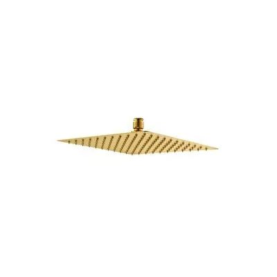 Fause Tepe Duş Başlığı Kare Slim 304 Metal 25x25 Cm Altın Ktd102-g